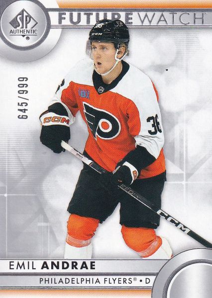 insert RC karta EMIL ANDRAE 23-24 SP Authentic Future Watch /999